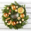 dekoracja wieniec swiateczna jodla arpex 35 cm