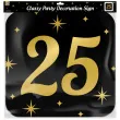 dekoracja wiszaca 25 urodziny classy party 50x50 cm pd party
