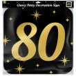dekoracja wiszaca 80 urodziny classy party 50x50 cm pd party