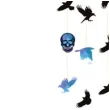 dekoracja wiszaca czaszki ptaki halloween opalizujaca amscan