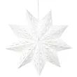 dekoracja wiszaca gwiazda delux baialy partydeco 50 cm
