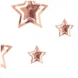 dekoracja wiszaca gwiazdki 3d rozowe zloto partypal 15 szt