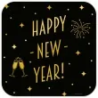 dekoracja wiszaca happy new year classy party 50x50 cm pd party