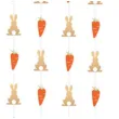 dekoracja wiszaca marchewki i zajaczki mix amscan 130 cm