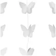dekoracja wiszaca motylki pastelowe biale godan 200 cm 1 szt