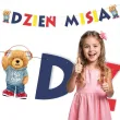 dekoracja wiszaca na dzien pluszowego misia baner mis i hip hop girlanda papierowa 2 2 m