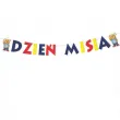 dekoracja wiszaca na dzien pluszowego misia baner mis i hip hop girlanda papierowa 2 2 m