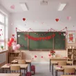 dekoracja wiszaca na walentynki girlanda papierowa serca czerwone baner 2 2 m
