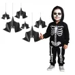 dekoracja wiszaca nietoperze czarna partypal 6szt