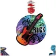 dekoracja wiszaca rock star amscan 1 4 m 3 szt
