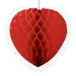 dekoracja wiszaca serce czerwone 36 cm