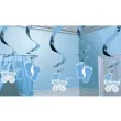 dekoracja wiszaca swiderki baby boy blekitne 61 cm