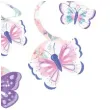 dekoracja wiszaca swiderki barwne motyle amscan 6 szt