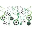 dekoracja wiszaca swiderki pilka nozna amscan 12 szt