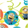 dekoracja wiszaca swiderki szalone minionki amscan 6 szt