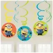 dekoracja wiszaca swiderki szalone minionki amscan 6 szt