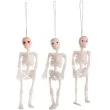 dekoracja wiszaca trzy szkielety biala carnival toys 12 cm 3 szt