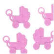 dekoracja wozki dzieciece baby shower girl amscan 12 szt