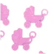 dekoracja wozki dzieciece baby shower girl amscan 12 szt
