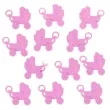 dekoracja wozki dzieciece baby shower girl amscan 12 szt