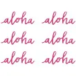dekoracje aloha fuksja partydeco 6 szt