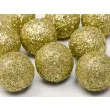 dekoracje brokatowe kula zloty partydeco 3cm 9szt