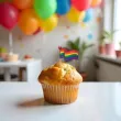 dekoracje do muffinek na marsz rownosci pikery lgbt teczowe flagi 6 szt