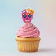 dekoracje do muffinek przekasek na dia de los muertos halloween pikery szpilki czaszki x6