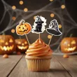 dekoracje do muffinek przekasek na halloween pikery szpilki dynia kot kapelusz szpilki x6