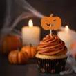 dekoracje do muffinek przekasek na halloween pikery szpilki dynie 6 szt