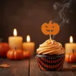dekoracje do muffinek przekasek na halloween pikery szpilki dynie 6 szt