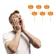 dekoracje do muffinek przekasek na halloween pikery szpilki dynie 6 szt
