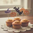 dekoracje do muffinek przekasek na halloween pikery szpilki mix ozdoby 6 szt