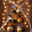 dekoracje do muffinek przekasek na halloween pikery szpilki mix ozdoby 6 szt