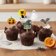 dekoracje do muffinek przekasek na halloween pikery szpilki mix ozdoby 6 szt
