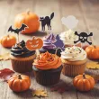 dekoracje do muffinek przekasek na halloween pikery szpilki mix ozdoby 6 szt