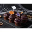 dekoracje do muffinek przekasek na halloween pikery szpilki mix ozdoby 6 szt