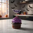 dekoracje do muffinek przekasek na halloween pikery szpilki mix ozdoby 6 szt