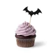 dekoracje do muffinek przekasek na halloween pikery szpilki nietoperze 6 szt