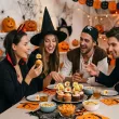 dekoracje do muffinek przekasek pikery szpilki happy halloween swieto dyni ozdoby babeczki x6