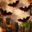 dekoracje do ppowieszenia na halloween andrzejki ozdoby halloweenowe nietoperze czarne 10x5 5 cm