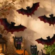 dekoracje do ppowieszenia na halloween andrzejki ozdoby halloweenowe nietoperze czarne 10x5 5 cm