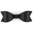 dekoracje kokardki czarne partydeco 6szt