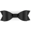 dekoracje kokardki czarne partydeco 6szt