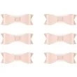 dekoracje kokardki pudrowy roz partydeco 6szt