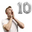 dekoracje na 10 urodziny rocznice zestaw balonow liczba 10 srebrny 39 dgt 2 elementy