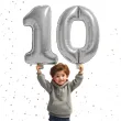 dekoracje na 10 urodziny rocznice zestaw balonow liczba 10 srebrny 39 dgt 2 elementy