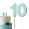 dekoracje na 10 urodziny swieczki na tort liczba 10 niebieski 4 5 cm 2 szt