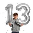 dekoracje na 13 urodziny rocznice zestaw balonow liczba 13 srebrny 39 dgt 2 elementy