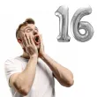 dekoracje na 16 urodziny rocznice zestaw balonow liczba 16 srebrny 39 dgt 2 elementy